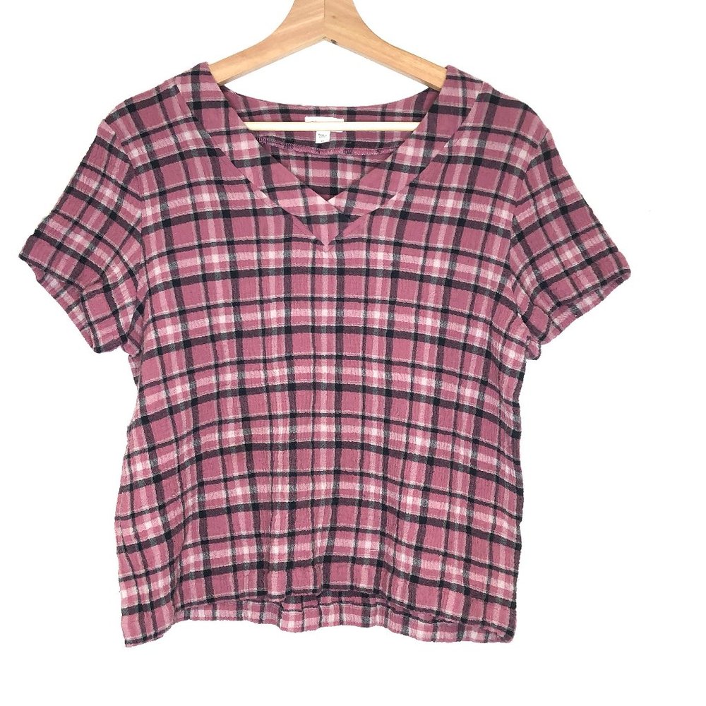 Garnet Hill cropped organic cotton short sleeve